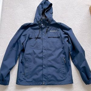 Eddie Bauer Men’s Water-Resistant Mountain Rain Coat